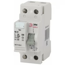 Эра Выключатель дифференциального тока (УЗО) 2п 63А/100мА ВД-40 (электронное) SIMPLE-mod-48 ЭРА Б0039268