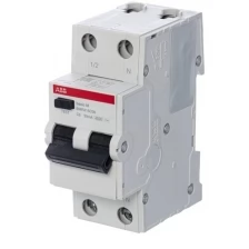 ABB Basic M Автоматический выключатель дифференциального тока (АВДТ), 1P+N, 6А, C, 30мA, BMR415C06