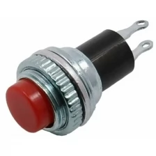 Rexant Выключатель-кнопка металл 220В 2А (2с) (ON)-OFF d10.2 красн. Mini (RWD-213) Rexant 36-3331