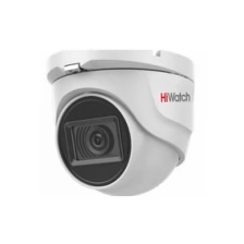 DS-T503A (3.6 mm) HiWatch Уличная купольная мультиформатная MHD (AHD/ TVI/ CVI/ CVBS) видеокамера, объектив 3.6мм, ИК, 5Мп, Встроенный микрофон