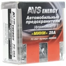 Набор предохранителей AVS FC-25A "мини" (100 шт)