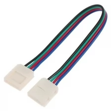 Соед. кабель Ecola LED, с двумя 4-х конт.,разъемами, 10 мм, 15 см. 1 шт../В упаковке шт: 1