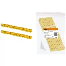 Маркер наборный - символ "L" желтый 6 мм2 (100 шт.) TDM (Цена за: 1 шт.)