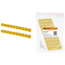 Маркер наборный - символ "N" желтый 6 мм2 (100 шт.) TDM Артикул SQ0534-0056