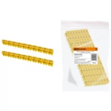 Маркер наборный - символ "L" желтый 2,5 мм2 (150 шт.) TDM (Цена за: 1 шт.)