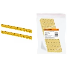 Маркер наборный - символ "A" желтый 1,5 мм2 (150 шт.) TDM (Цена за: 1 шт.)