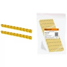 Маркер наборный - символ "N" желтый 4 мм2 (100 шт.) TDM (Цена за: 1 шт.)