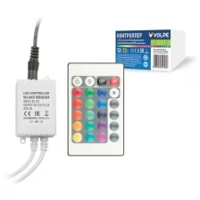Контроллер VOLPE ULC-Q431 RGB BLACK для управления светодиодными RGB лентами 12V, с пультом ДУ ИК