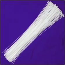 Хомуты пластиковые хомутовский 5х350мм цвет белый 100шт (стяжка кабельная, стяжка КСС, стяжка пластиковая хомут, пластиковые хомуты стяжки) С08-1б-а