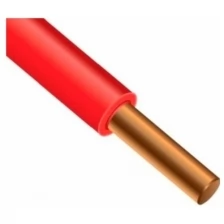 Провод ПуВ (ПВ-1) 1х6,0 ГОСТ (200м), красный TDM (Цена за: 200 м.)