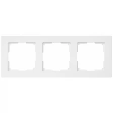 Рамка для розеток и выключателей Werkel Stark 3 поста, цвет белый (82125379)