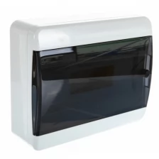 Щит встраиваемый Tekfor BVK 40-12-1, 12 мод., IP41, прозрачная черная дверца (типа ЩРВ-П-12) (Цена за: 1 шт.)