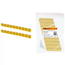 Маркер наборный - символ "B" желтый 1,5 мм2 (150 шт.) TDM (Цена за: 1 шт.)