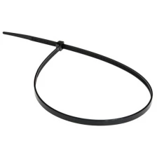 Хомут-стяжка кабельная нейлоновая REXANT 400 x4,8 мм, черная, упаковка 100 шт.