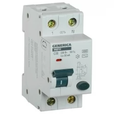 Выключатель автоматический диф. тока C20 30мА АВДТ 32 GENERICA IEK MAD25-5-020-C-30 (Цена за: 1 шт.)