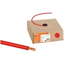 Провод ПуГВ 1х1,5 ГОСТ в коробке (100м), красный TDM (Цена за: 100 м.)
