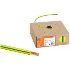 Провод ПуГВ 1х2,5 ГОСТ в коробке (100м), желто-зеленый TDM (Цена за: 100 м.)