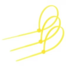 Тундра Хомут нейлоновый тундра krep, для стяжки, 2.5х150 мм, цвет желтый, в упаковке 100 шт.