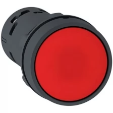 Кнопка 22 мм красная с возвратом 1НЗ XB7NA42