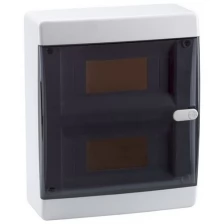 Распределительный шкаф OptiBox P, 18 мод., IP41, навесной, пластик, прозрачная черная дверь | код. 145777 | КЭАЗ ( 1шт. )