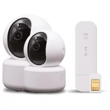 Комплект видеонаблюдения 4G Ps-Link KIT AG8202-4G 2 поворотные камеры 2Мп