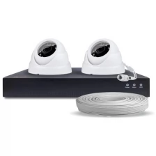 Комплект видеонаблюдения IP 3Мп Ps-Link KIT-A302IP-POE 2 камеры для помещения