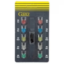 Предохранители "GANZ" с индикатором (10 шт., 5-30А)