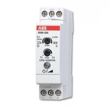 ABB 6586-500 Механизм светорегулятора для LED-ламп, поворотный, 2-100 Вт/Ва, установка на DIN-рейку