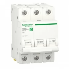 Выключатель автоматический 3П 63А характеристика С 6000A (АВ) RESI9 Schneider Electric R9F12363
