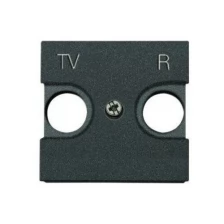 Накладка для TV-R розетки, 2-модульная, серия Zenit, цвет антрацит (N2250.8 AN) 2CLA225080N1801