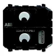 ABB SDA-F-1.1.PB.1 SDA-F-1.1.PB.1 Сенсор 1-клавишный/светорегулятор 1-канальный free@home, Zenit