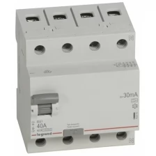 Выключатель дифференциального тока (УЗО) 4п 40А 30мА тип A RX3 Leg 402075 (Цена за: 1 шт.)