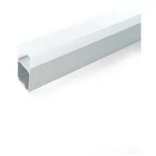 Профиль алюминиевый накладной/подвесной с отсеком для БП, серебро, CAB266