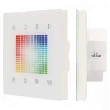 Панель-регулятора цвета RGBW сенсорная встраиваемая Arlight Sens SR-2831S-AC-RF-IN White (220V,RGB,1