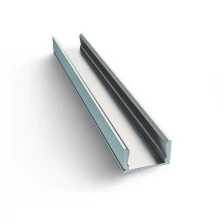 П-образный алюминиевый профиль для установки светодиодной ленты без рассеивателя и заглушек, шириной до 10 мм, серебро, 1000х15.2х6 мм, IP44
