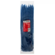 Хомут нейлоновый TUNDRA krep, для стяжки, 3.6х300 мм, цвет синий, в упаковке 100 шт.