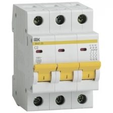 Автоматический выключатель IEK ВА47-29 3P 2А (C) 4.5кА, MVA20-3-002-C