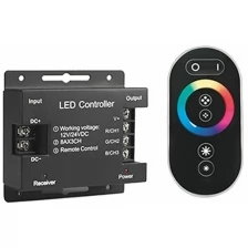 Контроллер для светодиодной ленты RGB Gauss 201113288 288 Вт 12-24 В IP20 черный
