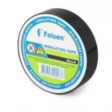 Folsen Изоляционная лента FOLSEN 19мм x 33м, черная, Premium от -18oC до +105oC 013104