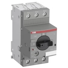 Силовой автомат для защиты двигателя ABB MS132 4А 3P, термомагнитный расцепитель, 1SAM350000R1008