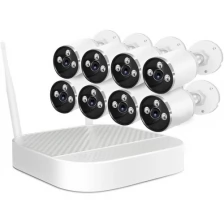 Облачный комплект беспроводного видеонаблюдения на 8 камер Okta Vision Cloud-03-8 - видеонаблюдение для дома с удаленным доступом