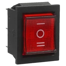 Кнопка - выключатель, трехпозиционный, c подсветкой 250 Вт, 15 А