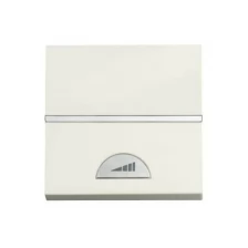 Светорегулятор-переключатель клавишный ABB ZENIT, 500 Вт, альпийский белый, 2CLA226000N1101