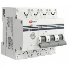 Дифавтомат EKF PROxima 3P+N 40А (C) 4.5кА 300мА (AC), DA32-40-300-4P-pro