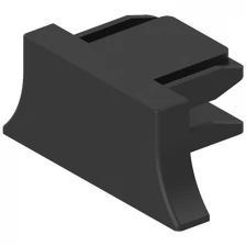 Заглушка пластиковая для шинопровода, черный, LD1011 для CAB1003