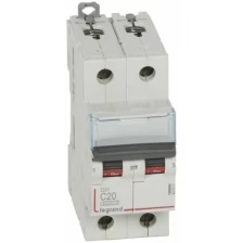 Автоматический выключатель Legrand DXЗ 2P 20А (C) 10кА, 407801
