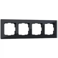 Рамка на 4 поста (черный) Werkel WL01-Frame-04