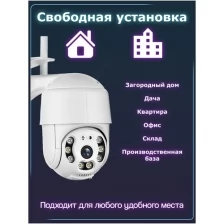 Уличная ip камера видеонаблюдения wifi / Видеокамера / Скрытая камера видеонаблюдения / Wifi камера с микрофоном для дома / Мини камера / Видео камера