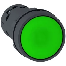 SE XB7 Кнопка 22мм зеленая с возвратом но + НЗ