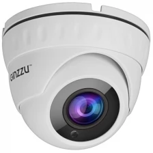 Камера в/наблюдения GINZZU HID-2032S, IP 2.0Mp Sony, 3.6mm,куп,POE,IR 20м,IP66,мет